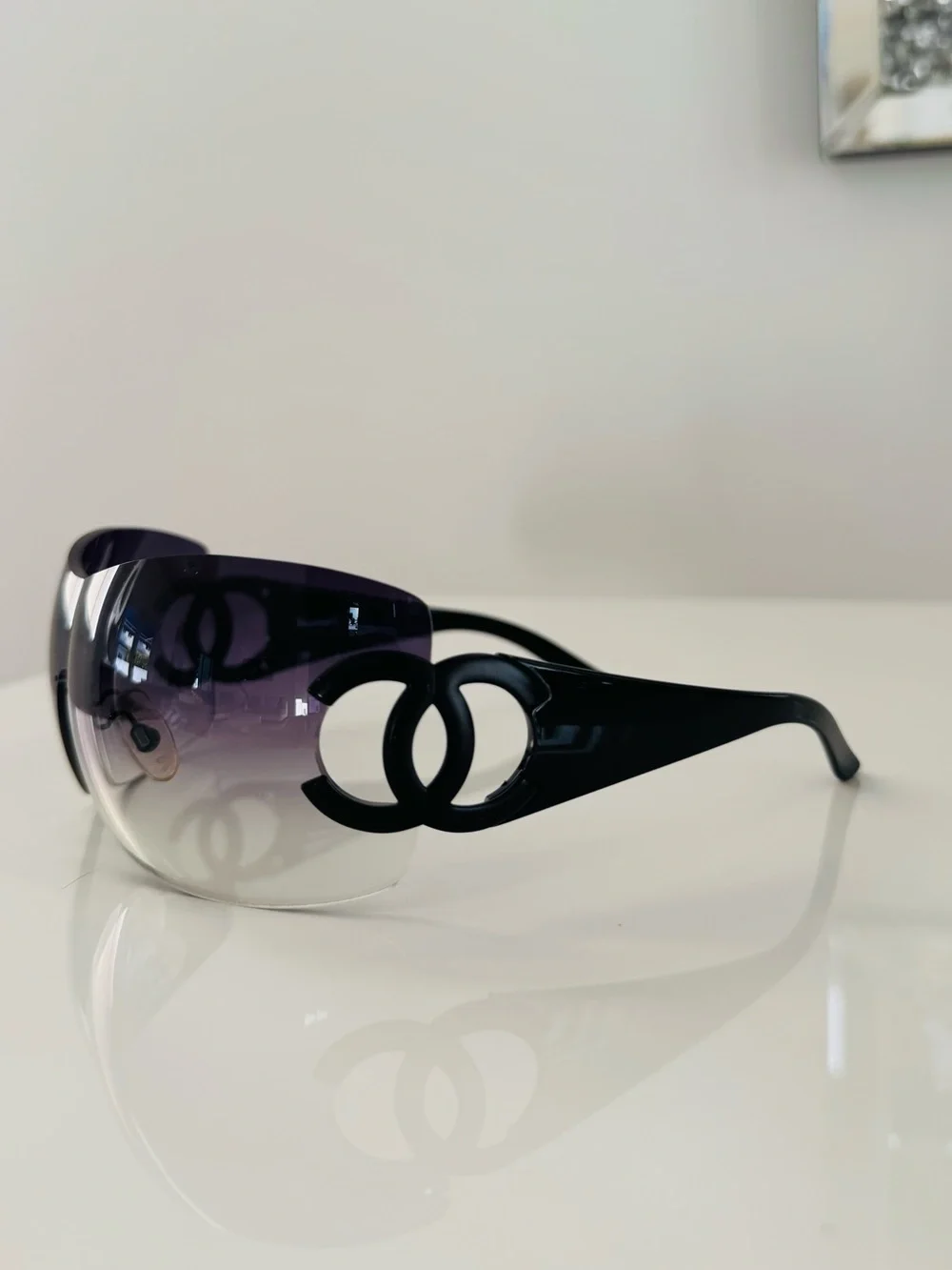 Rare 🖤 Vintage Chanel CC rimless sunglasses